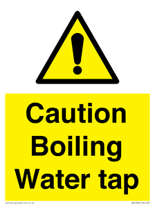 Caution Boiling Water Tap
